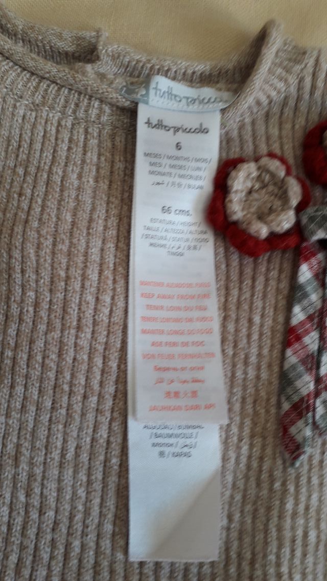 Vestido y Chaqueta 6 meses