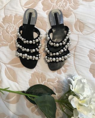 sandalias perla zara