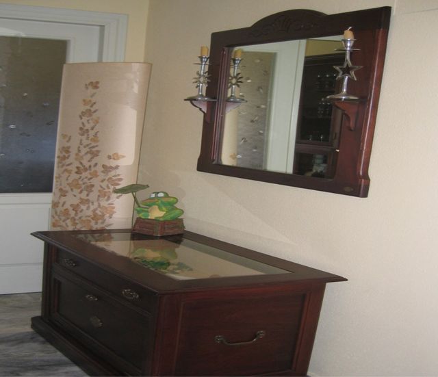 Arcón Zapatero con espejo a juego.