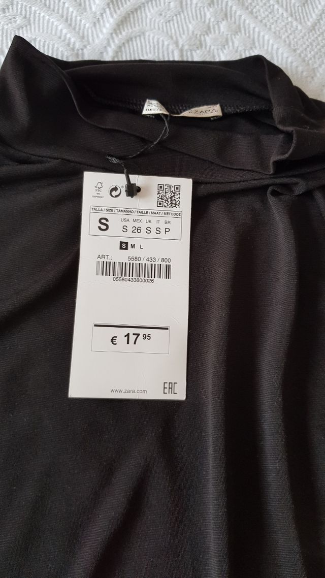 Bodie Zara da donna nero taglia S nuovo di zecca