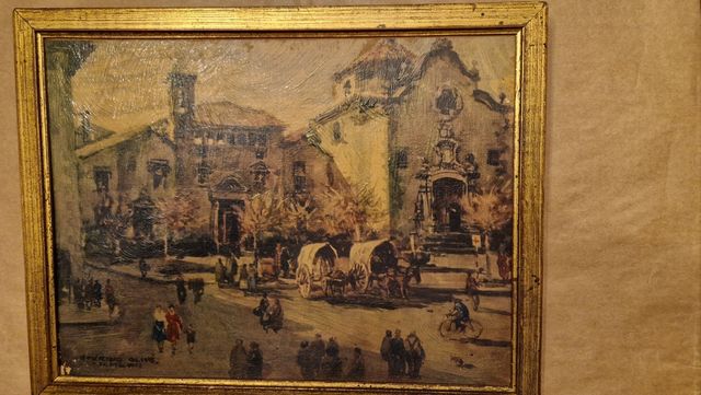 Acuarelas de Ceferino Olivé y de Santiago Estruga