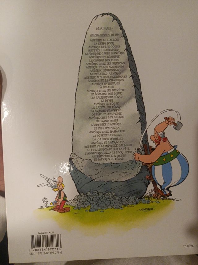 Comic Asterix Le Papyrus de César en francés