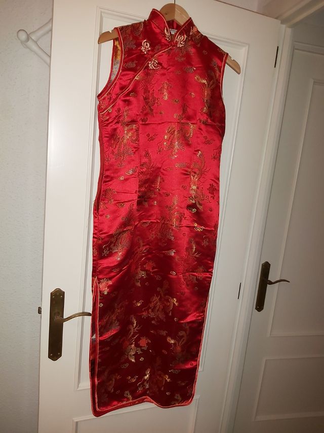 Vestido rojo disfraz de china
