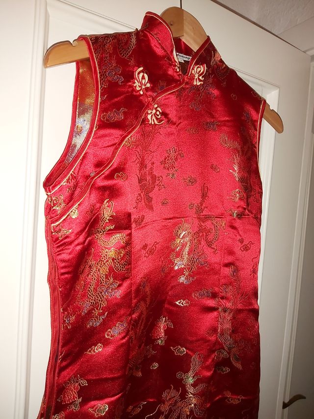 Vestido rojo disfraz de china