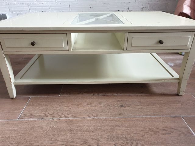 Mesa de centro de Salon de madera estilo retro