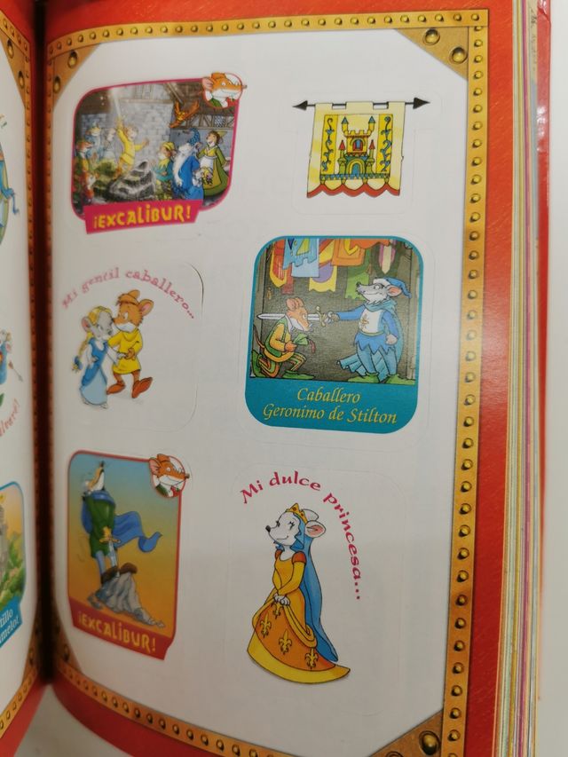 Libro Interactivo con Adhesivos  GERONIMO STILTON