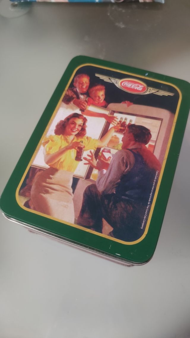 Caja de hojalata print Coca cola