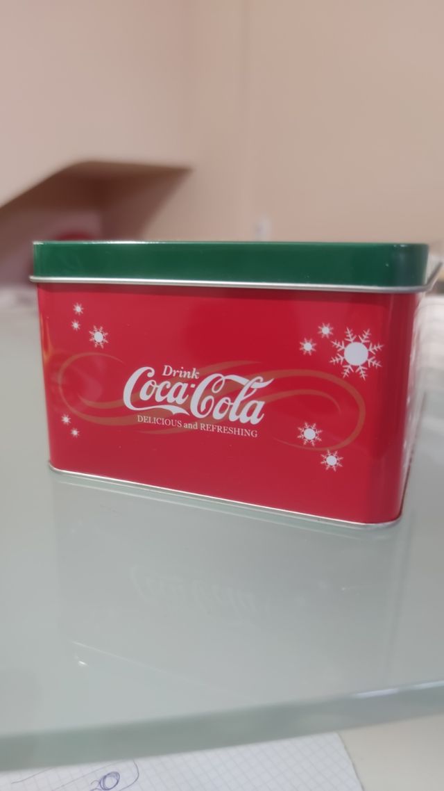 Caja de hojalata print Coca cola