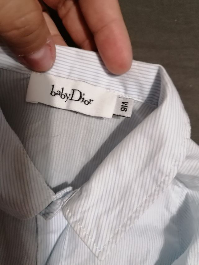 camisa de bebé dior