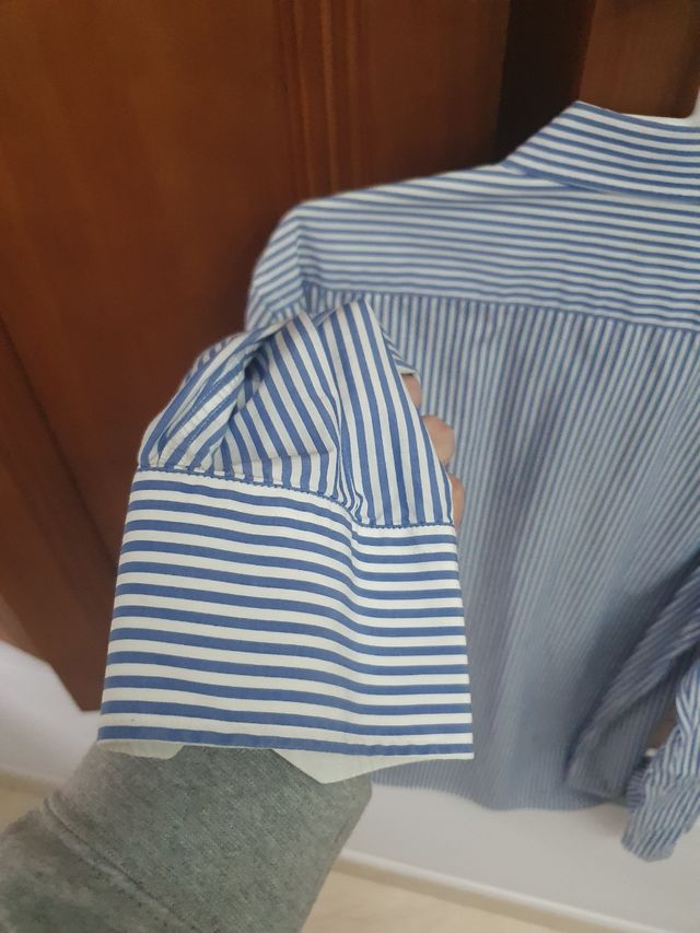 Camisa rayas azules Purificación García