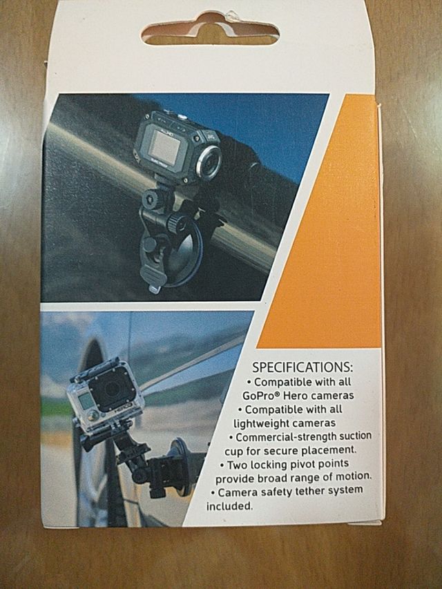 Ventosa para sujetar cámaras Gopro extrafuerte.