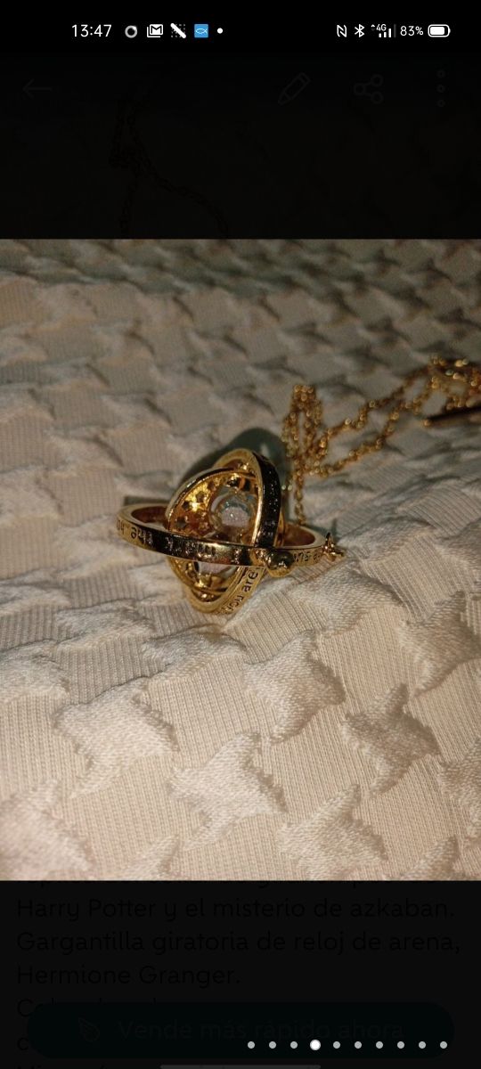 Collar, cadena, colgante Harry Potter