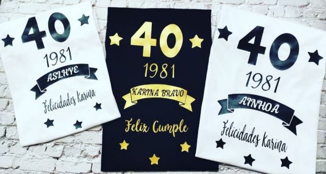 Camiseta personalizada cumpleaños, con foto,