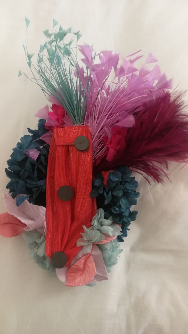 Broche flores preservadas naturales 