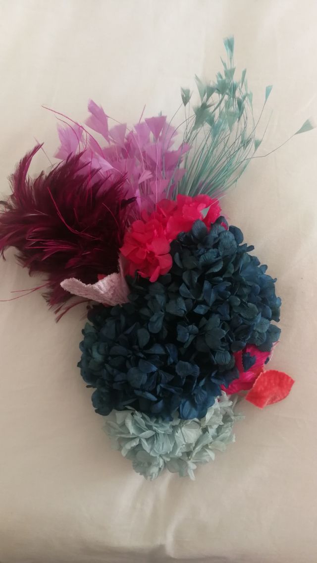 Broche flores preservadas naturales 