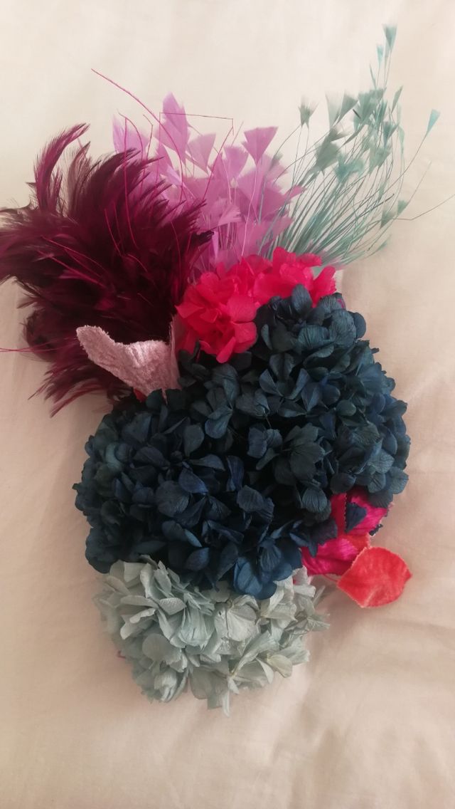 Broche flores preservadas naturales 