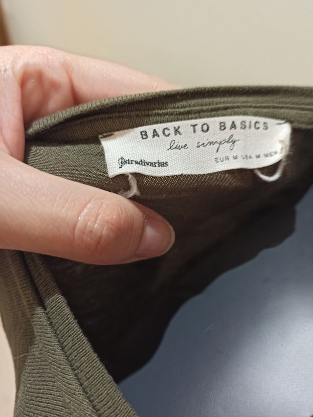 Blusa larga básica chica talla M