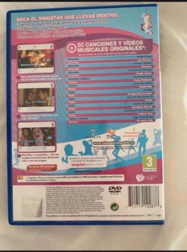 Juego Singstar Patito feo