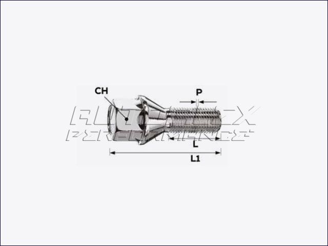 Tornillo Cónico M12X1.25X39MM