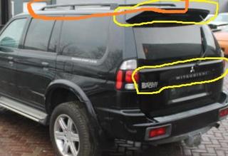 MONTERO SPORT 98-05**MOLDURA  Y ALERON PORTON