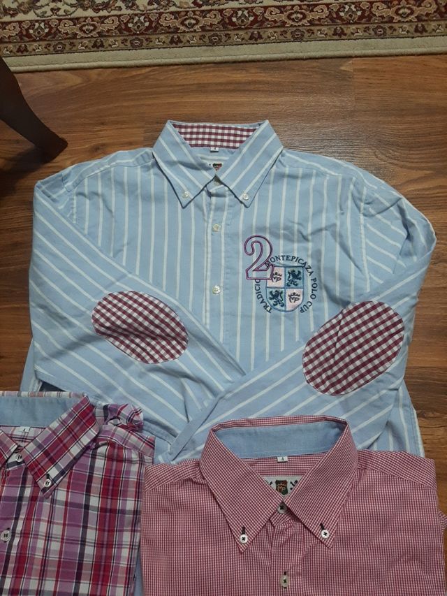 lote de tres camisas Monte Picaza . chico