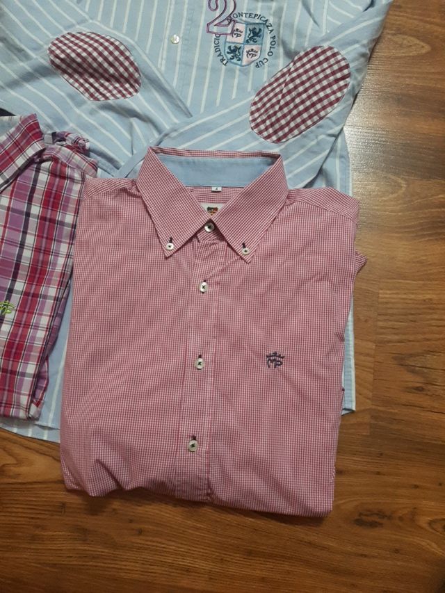 lote de tres camisas Monte Picaza . chico
