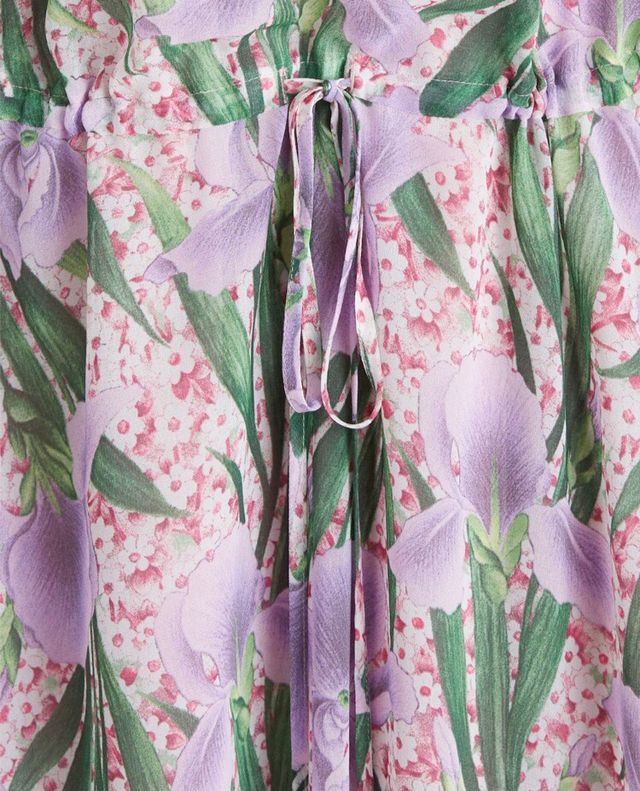 Vestido largo estampado