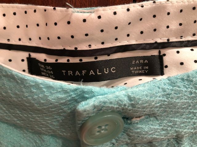 Pantalón color verde agua turquesa nuevo talla 36