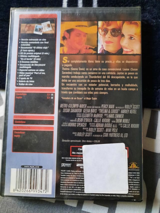 Thelma y Louise DVD edición especial con extras