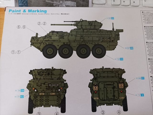 Maqueta tanque Stryker 1/72