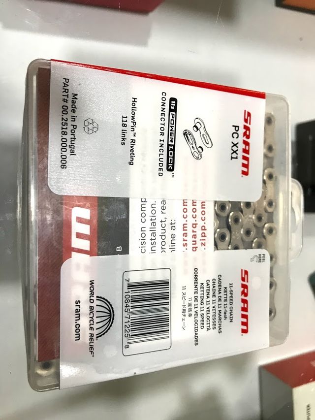 CADENA 11s 118 E. SRAM PC XX1 PLATA