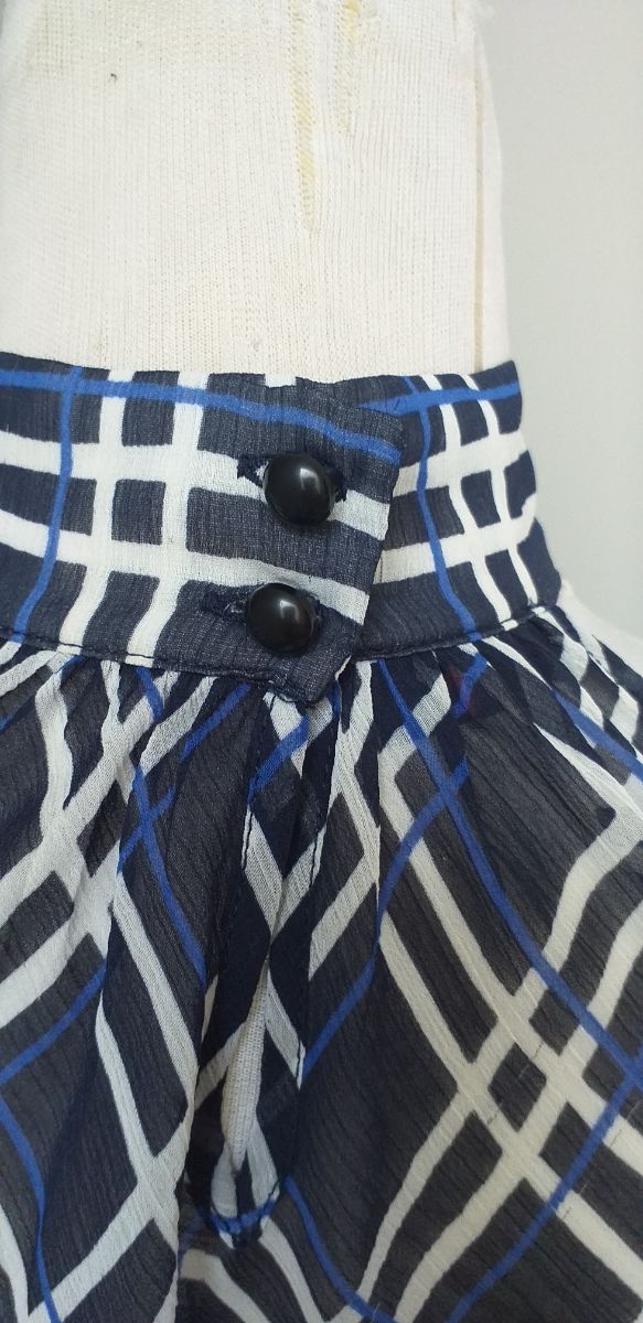 Top  de gasa. Escote Halter