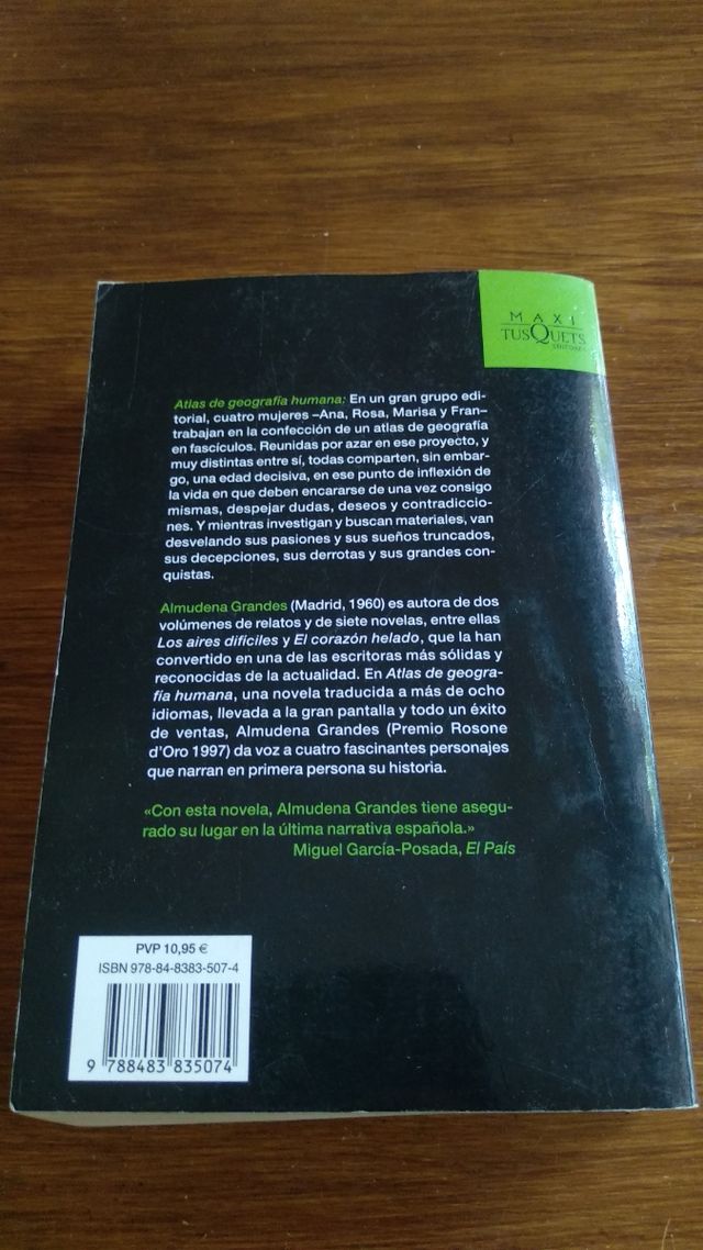 Atlas de geografía humana. Almudena Grandes