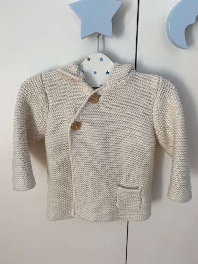 Chaqueta punto algodón talla 3-6 meses