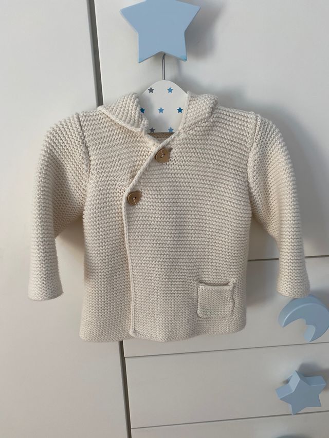 Chaqueta punto algodón talla 3-6 meses