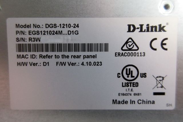 Switch DGS-1210-24 D1 Gigabit 24 puertos D-Link