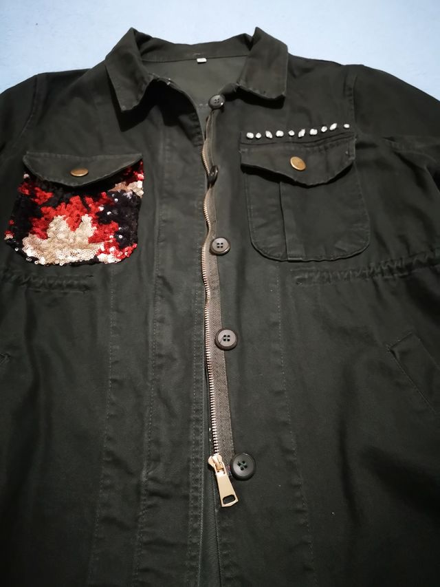 chaqueta verde