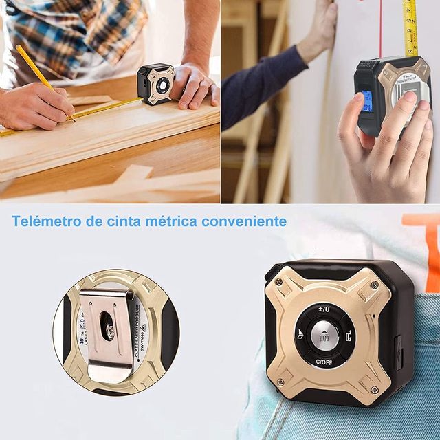 Telémetro láser de Cinta Métrica 2 en 1 · NUEVO