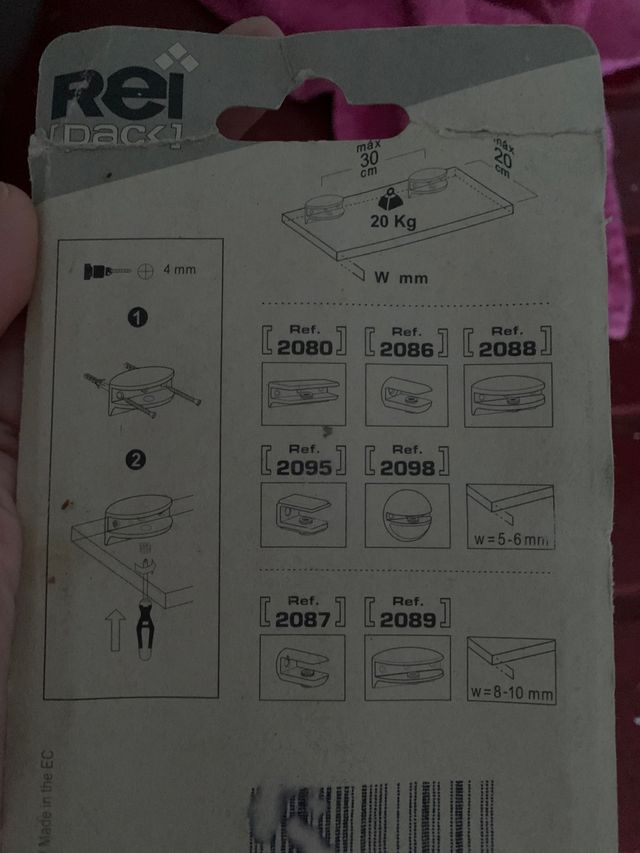 3 apliques de pared (3€ los 3)