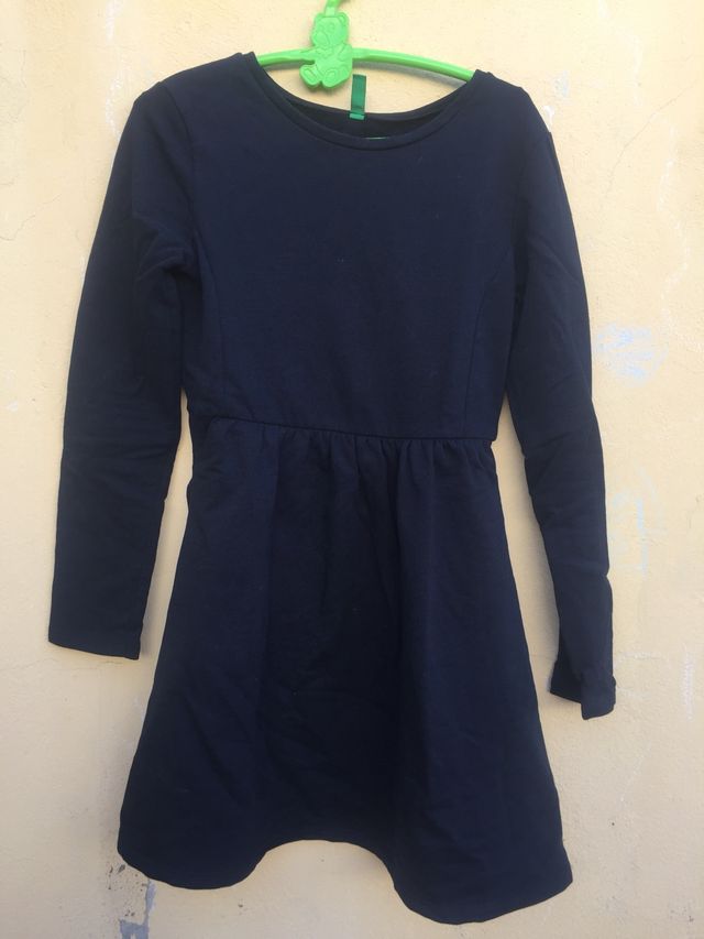 Vestido Benetton niña calentito y. 10-11 años