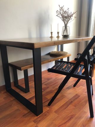 Mesas de comedor artesanales en madera maciza