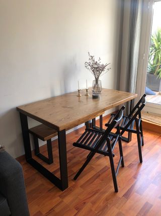 Mesas de comedor artesanales en madera maciza