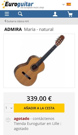 Admira Maria Classical Guitar made in Spain excellent condition - Musical  Instruments - 190428482
