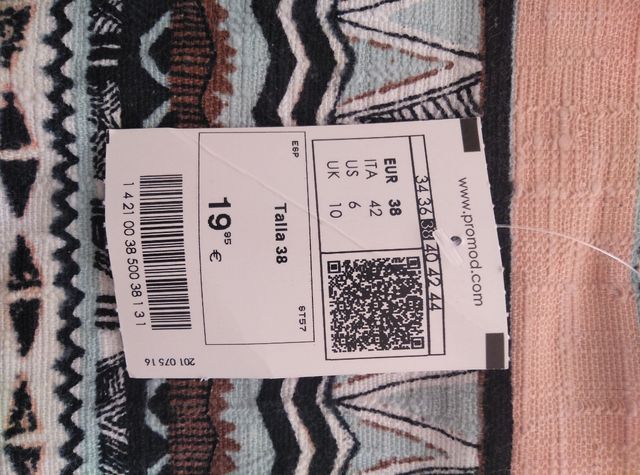 Minifalda Promod talla 38. Nueva con etiquetas.