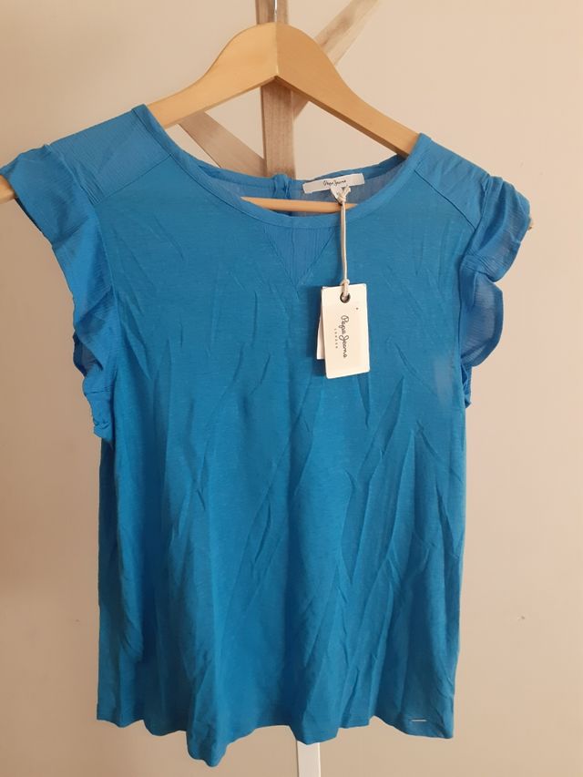 Camiseta mujer azul Pepe Jeans XS nueva