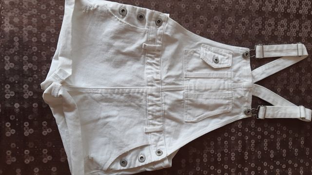 Mono corto vaquero blanco