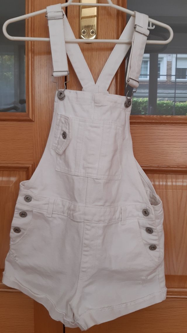 Mono corto vaquero blanco