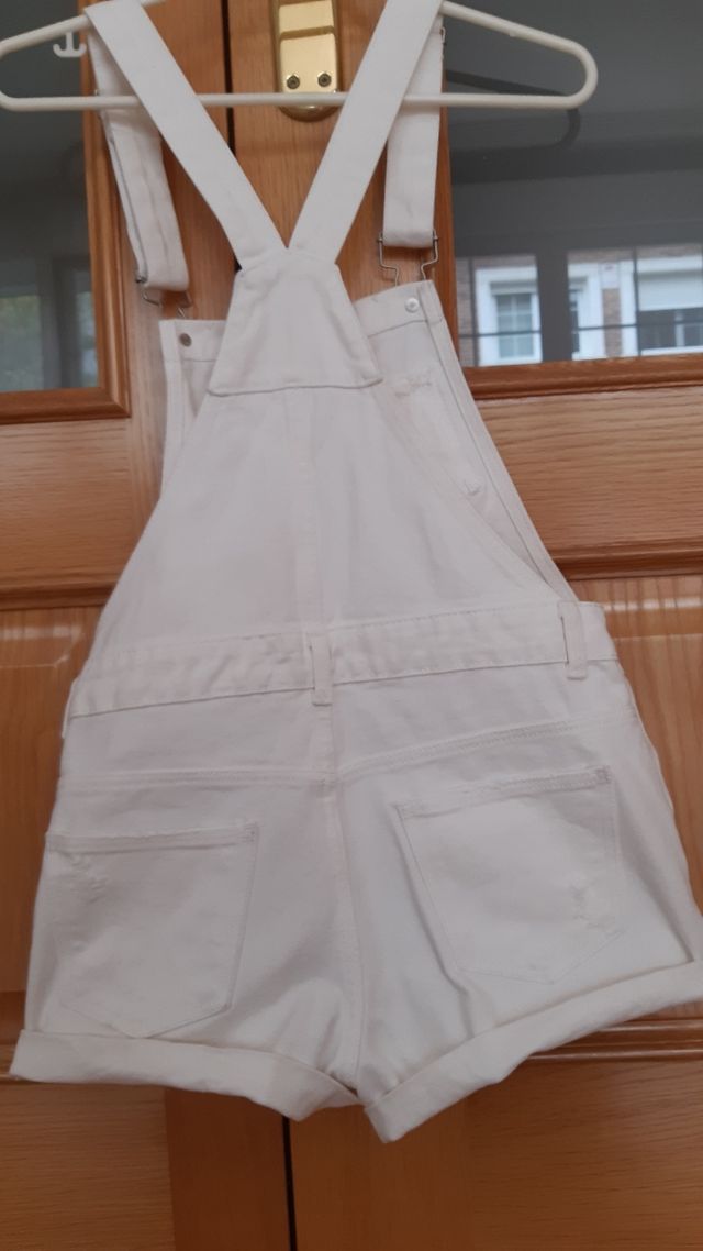 Mono corto vaquero blanco