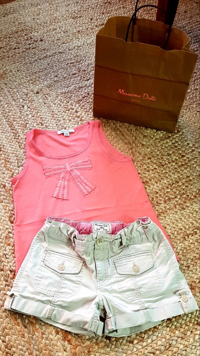 PANTALÓN Y CAMISETA MÁSSIMO DUTTI TALLA 10 AÑOS