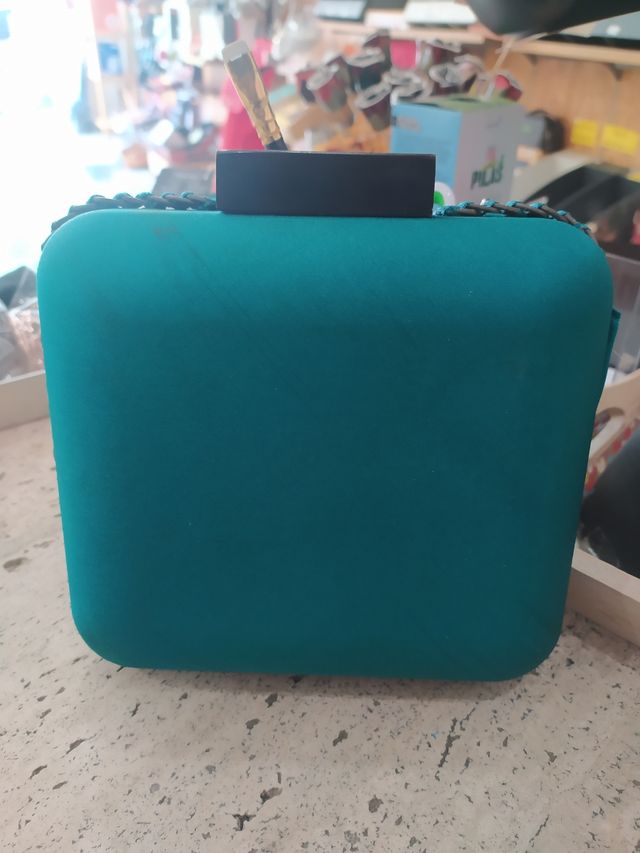 Bolso boda ceremonia tonos verdes